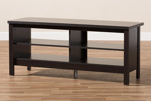 Baxton Studio Sloane Modern and Contemporary Wenge Brown Finished TV Stand