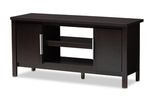 Baxton Studio Marley Modern and Contemporary Wenge Brown Finished TV Stand