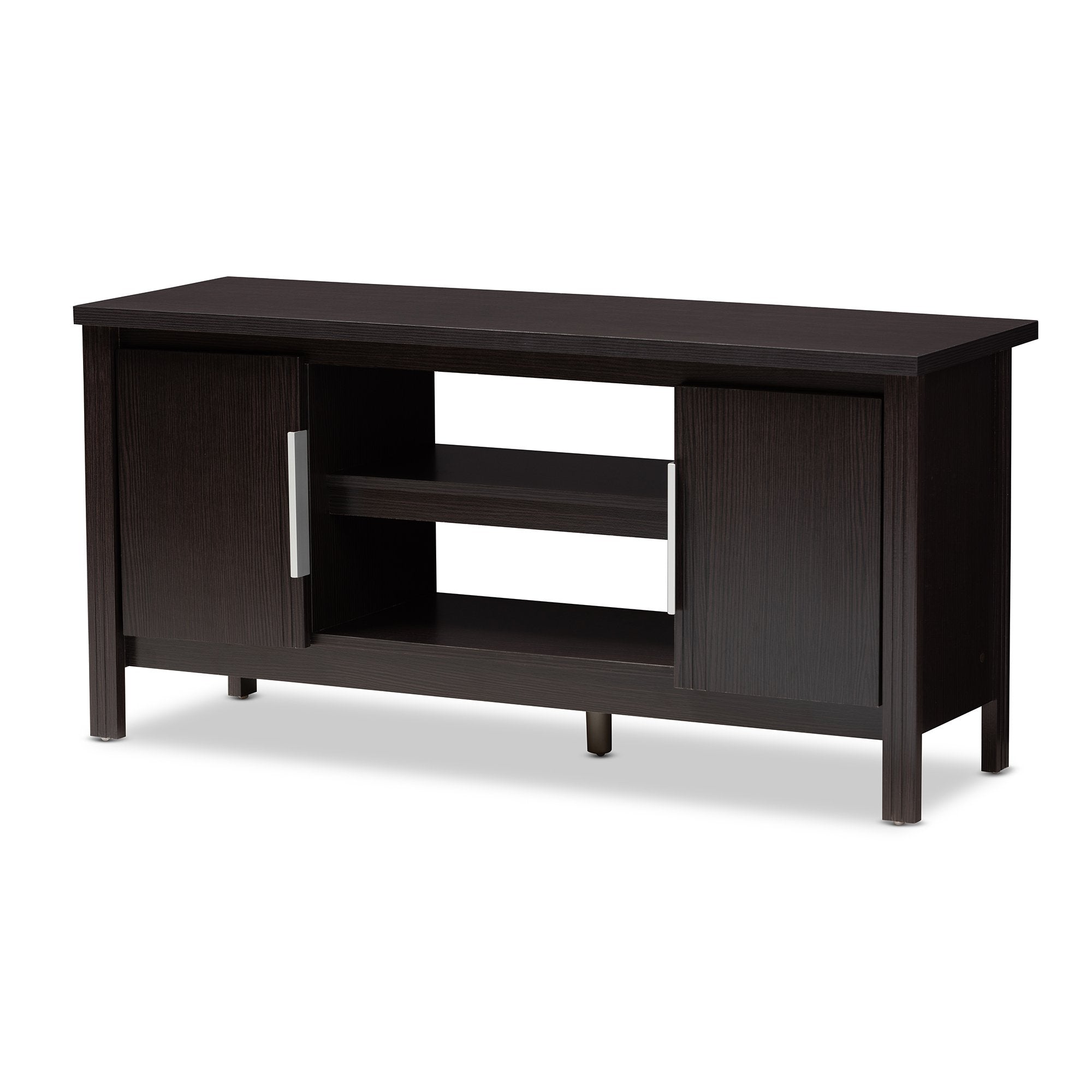 Baxton Studio Marley Modern and Contemporary Wenge Brown Finished TV Stand