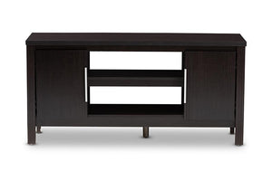 Baxton Studio Marley Modern and Contemporary Wenge Brown Finished TV Stand