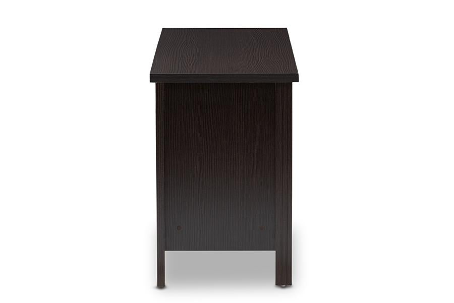 Baxton Studio Marley Modern and Contemporary Wenge Brown Finished TV Stand