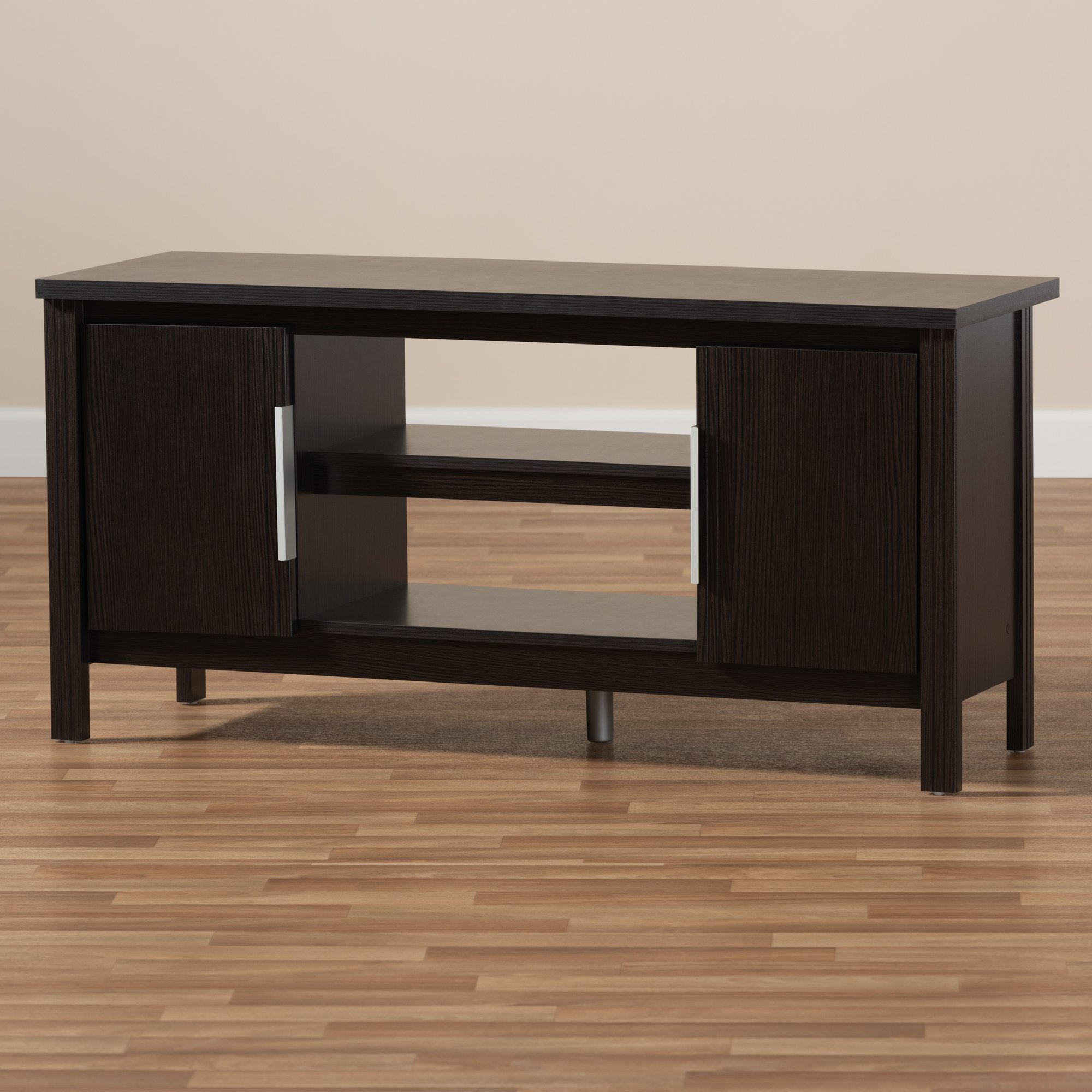 Baxton Studio Marley Modern and Contemporary Wenge Brown Finished TV Stand