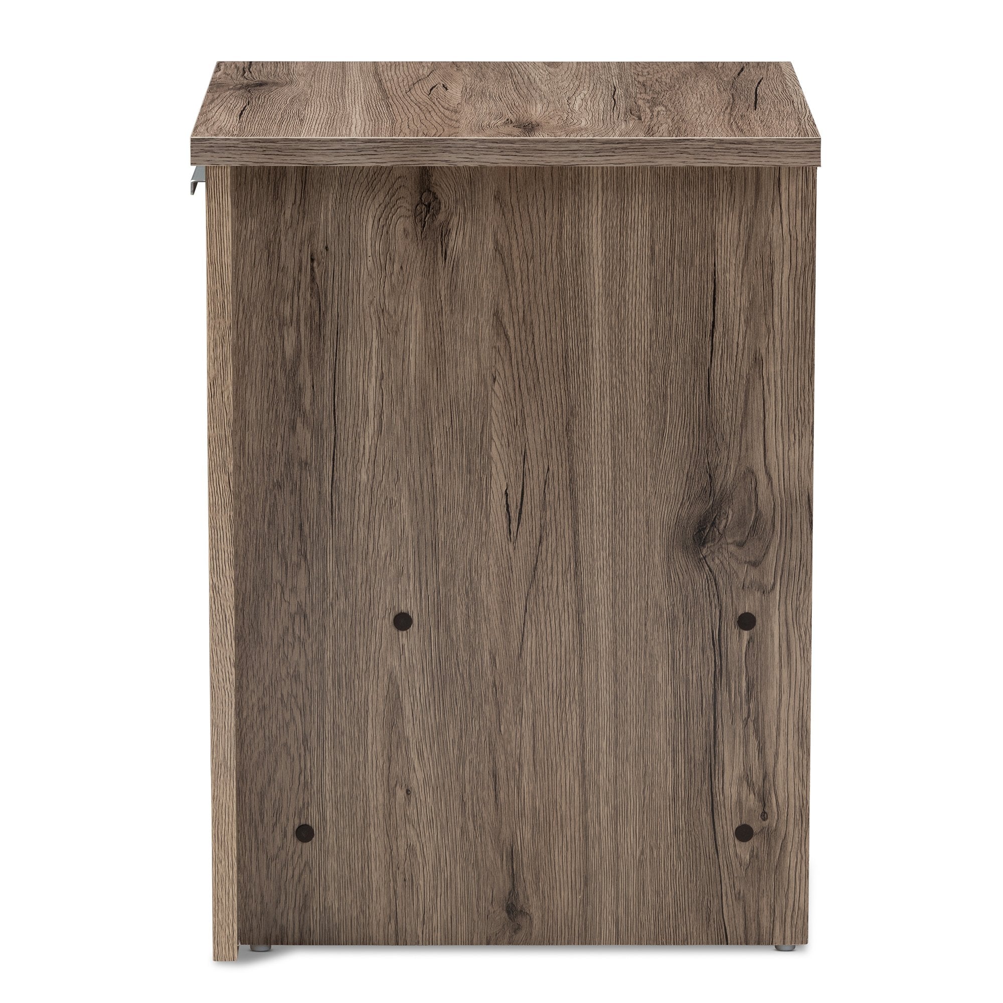 Baxton Studio Laverne Modern and Contemporary Oak Brown Finished 1-Drawer Nightstand