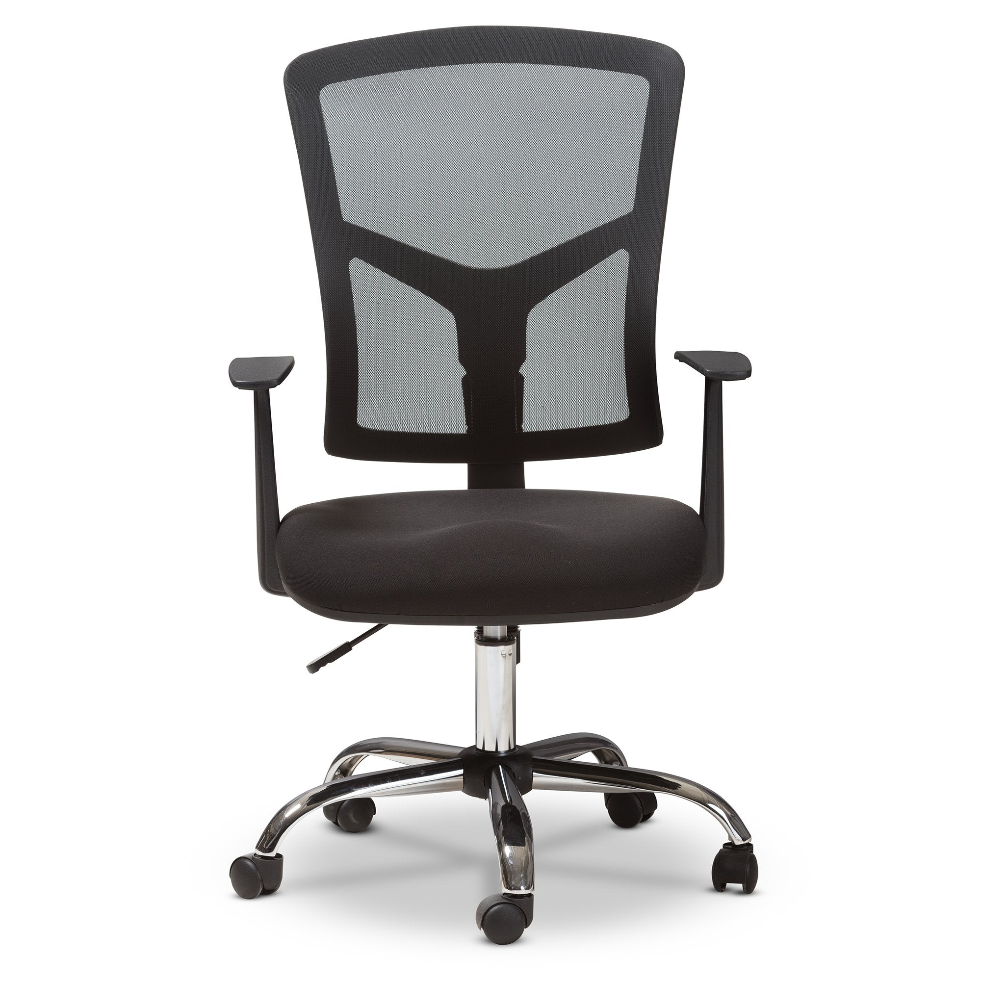 Baxton Studio Matthias Modern and Contemporary Ergonomic Black Mesh Office Chair