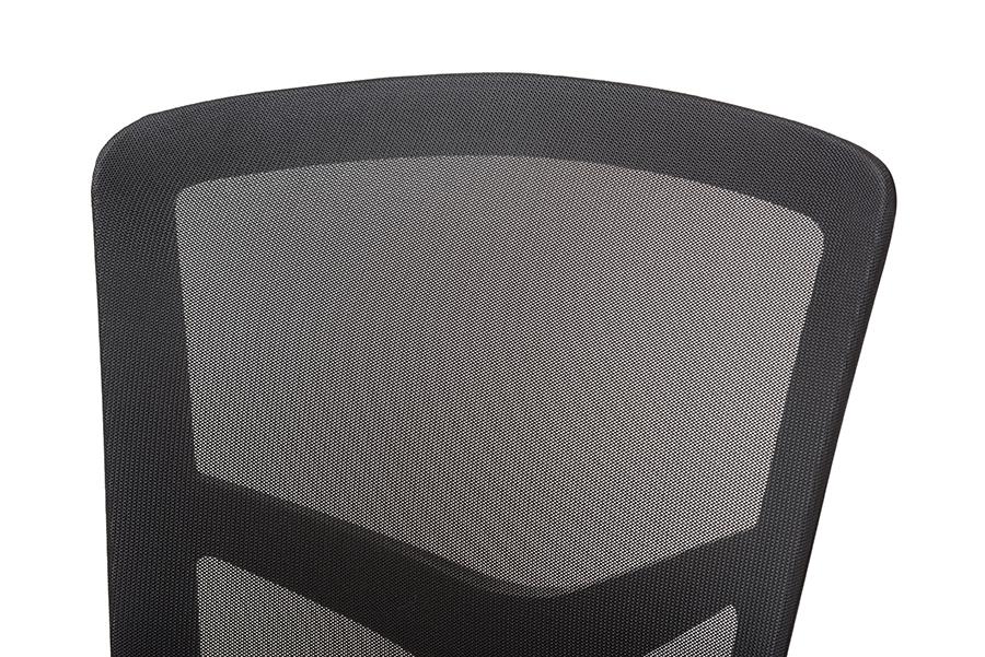 Baxton Studio Matthias Modern and Contemporary Ergonomic Black Mesh Office Chair