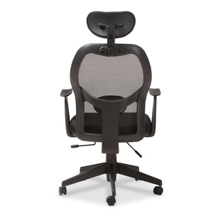 Baxton Studio Sebastian Modern and Contemporary Ergonomic Black Mesh Office Chair