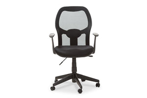 Baxton Studio Kurber Modern and Contemporary Ergonomic Black Mesh Office Chair With Bifma Certification