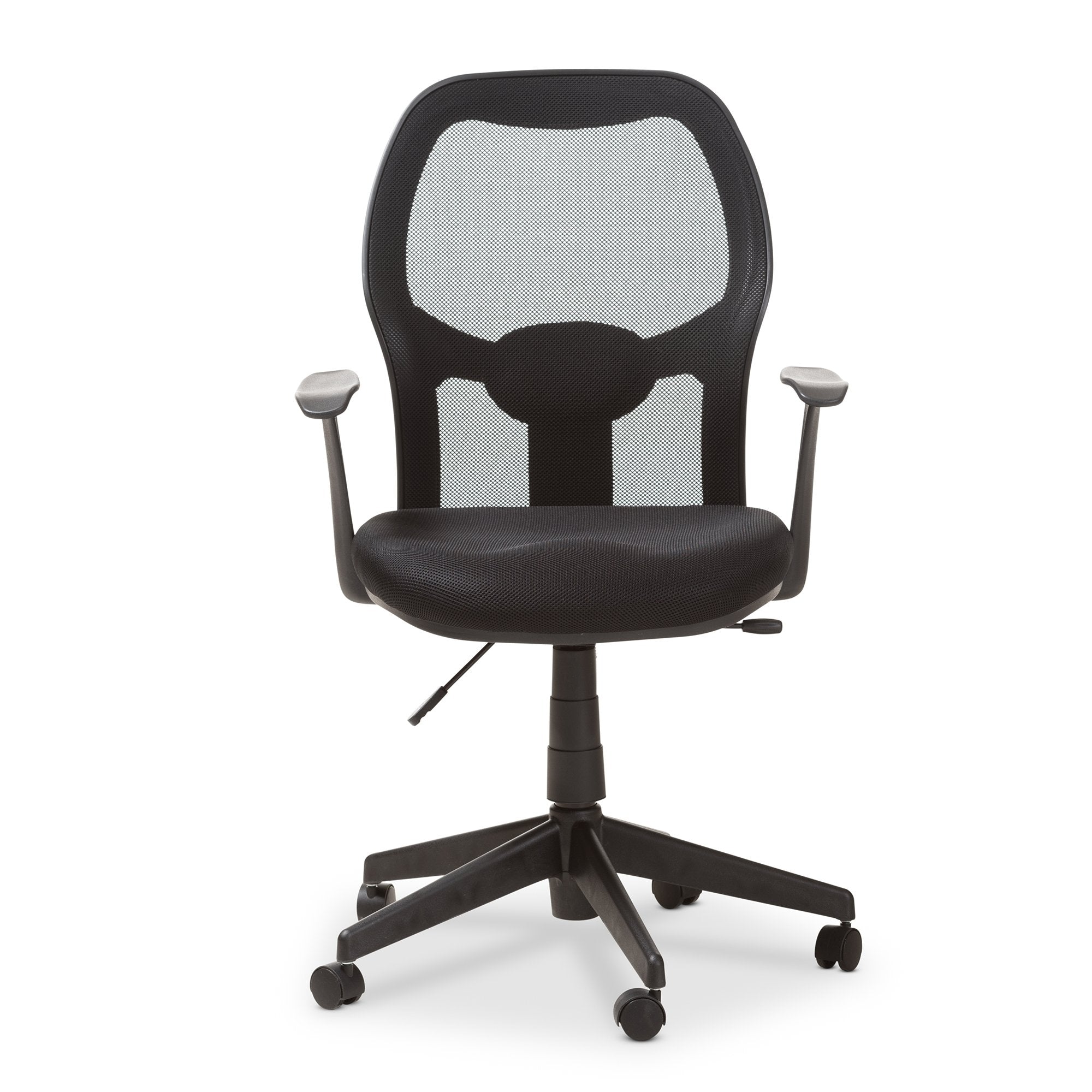 Baxton Studio Kurber Modern and Contemporary Ergonomic Black Mesh Office Chair With Bifma Certification