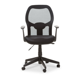 Baxton Studio Kurber Modern and Contemporary Ergonomic Black Mesh Office Chair With Bifma Certification