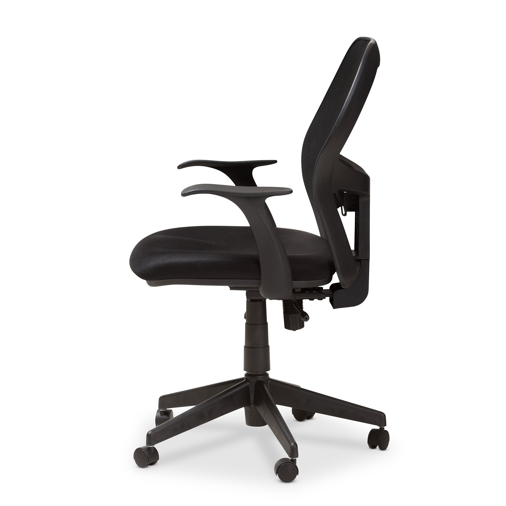 Baxton Studio Kurber Modern and Contemporary Ergonomic Black Mesh Office Chair With Bifma Certification