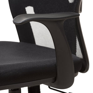 Baxton Studio Kurber Modern and Contemporary Ergonomic Black Mesh Office Chair With Bifma Certification