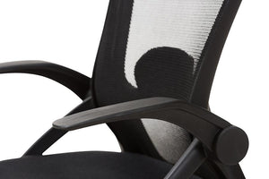 Baxton Studio Ernst Modern and Contemporary Ergonomic Black Mesh Office Chair