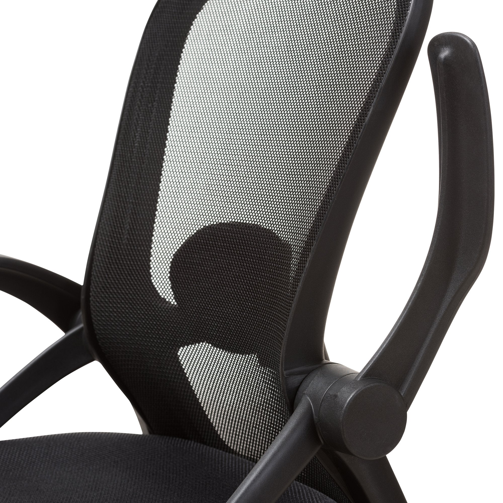 Baxton Studio Ernst Modern and Contemporary Ergonomic Black Mesh Office Chair