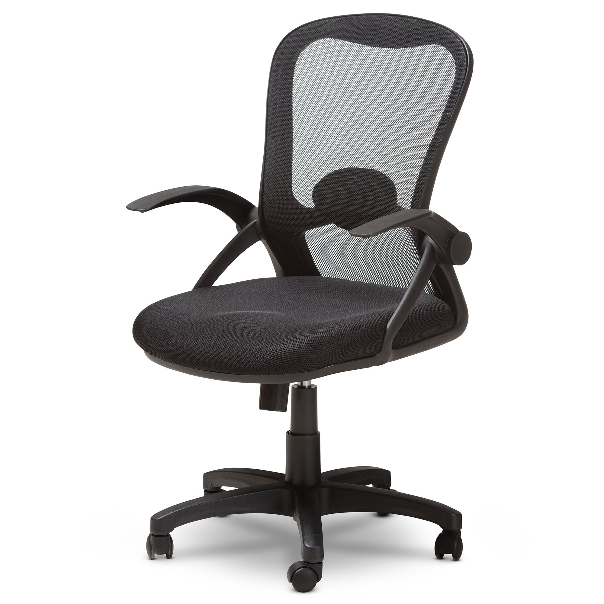 Baxton Studio Bergmann Modern and Contemporary Ergonomic Black Mesh Office Chair