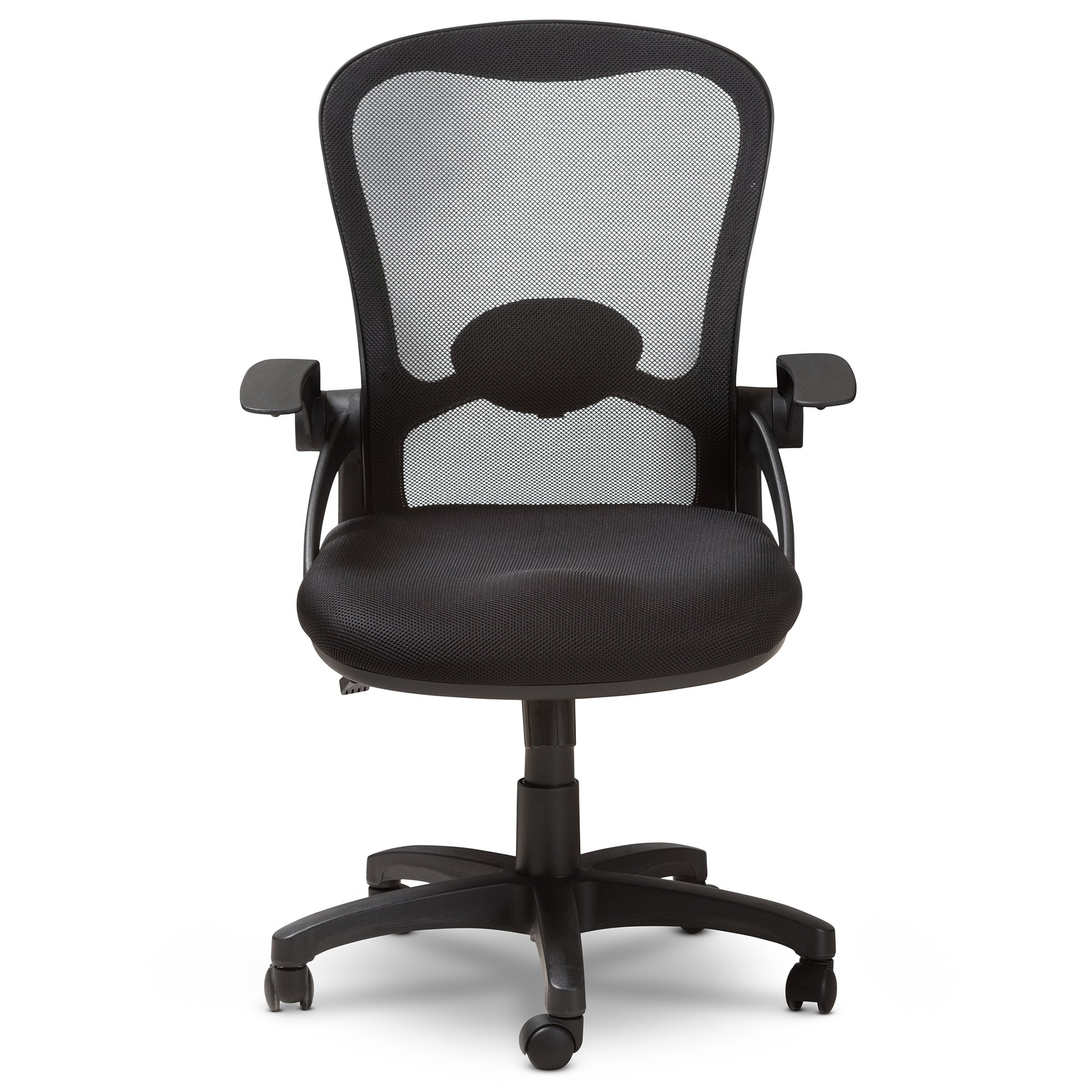 Baxton Studio Bergmann Modern and Contemporary Ergonomic Black Mesh Office Chair