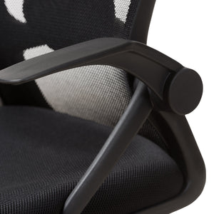 Baxton Studio Bergmann Modern and Contemporary Ergonomic Black Mesh Office Chair