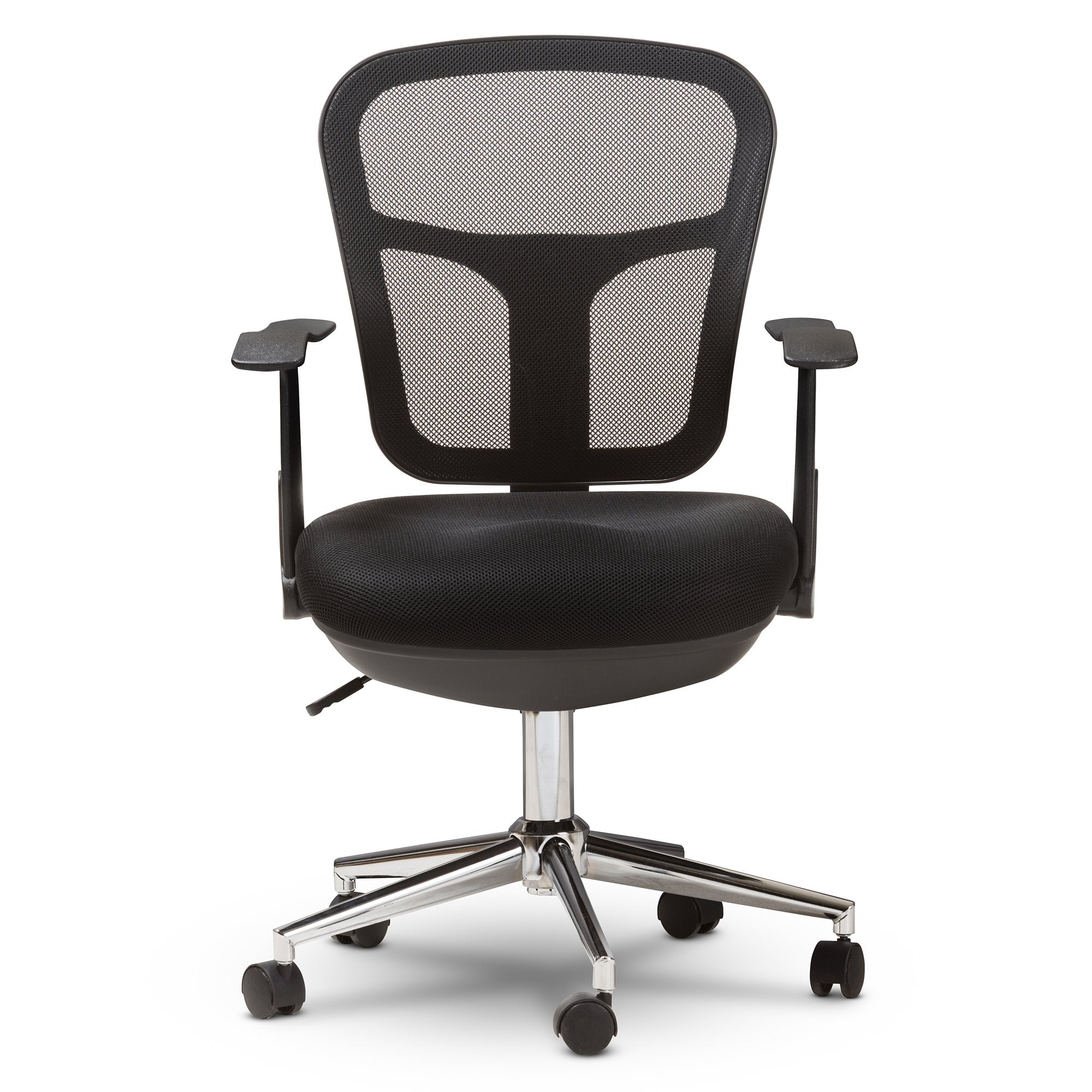 Baxton Studio Landon Modern and Contemporary and Contemporary Black Mesh Adjustable Height Office Chair