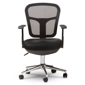 Baxton Studio Landon Modern and Contemporary and Contemporary Black Mesh Adjustable Height Office Chair