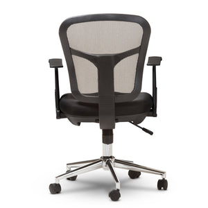 Baxton Studio Landon Modern and Contemporary and Contemporary Black Mesh Adjustable Height Office Chair