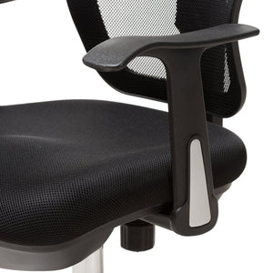 Baxton Studio Landon Modern and Contemporary and Contemporary Black Mesh Adjustable Height Office Chair