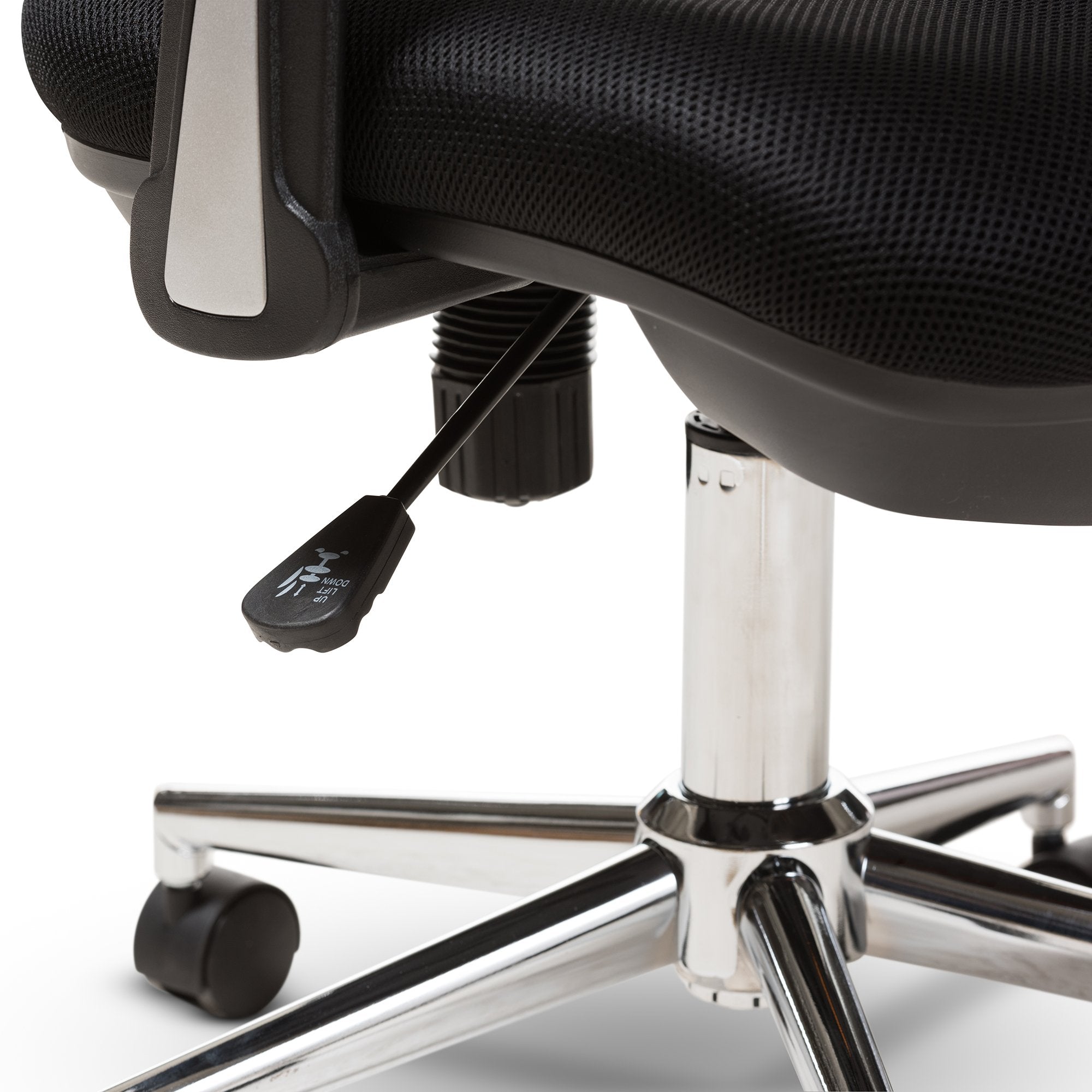 Baxton Studio Landon Modern and Contemporary and Contemporary Black Mesh Adjustable Height Office Chair