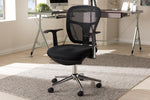 Baxton Studio Landon Modern and Contemporary and Contemporary Black Mesh Adjustable Height Office Chair