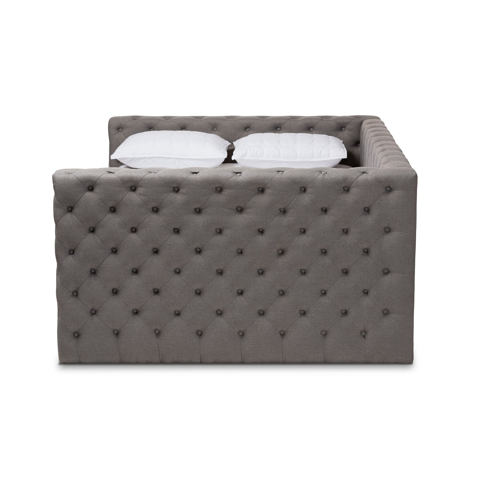 Baxton Studio Anabella Modern and Contemporary Grey Fabric Upholstered Full Size Daybed