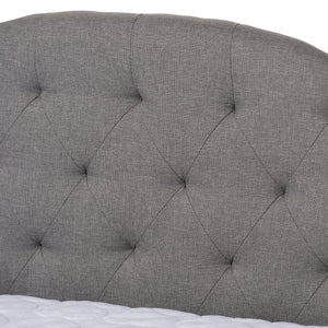 Baxton Studio Eliza Modern and Contemporary Grey Fabric Upholstered Full Size Daybed