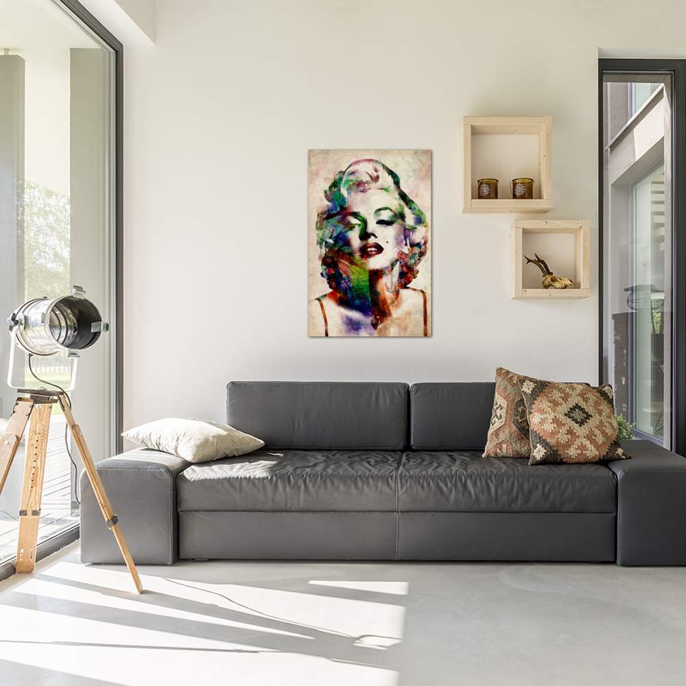 Watercolor Marilyn Monroe by Michael Tompsett Canvas Print - UNQFurniture