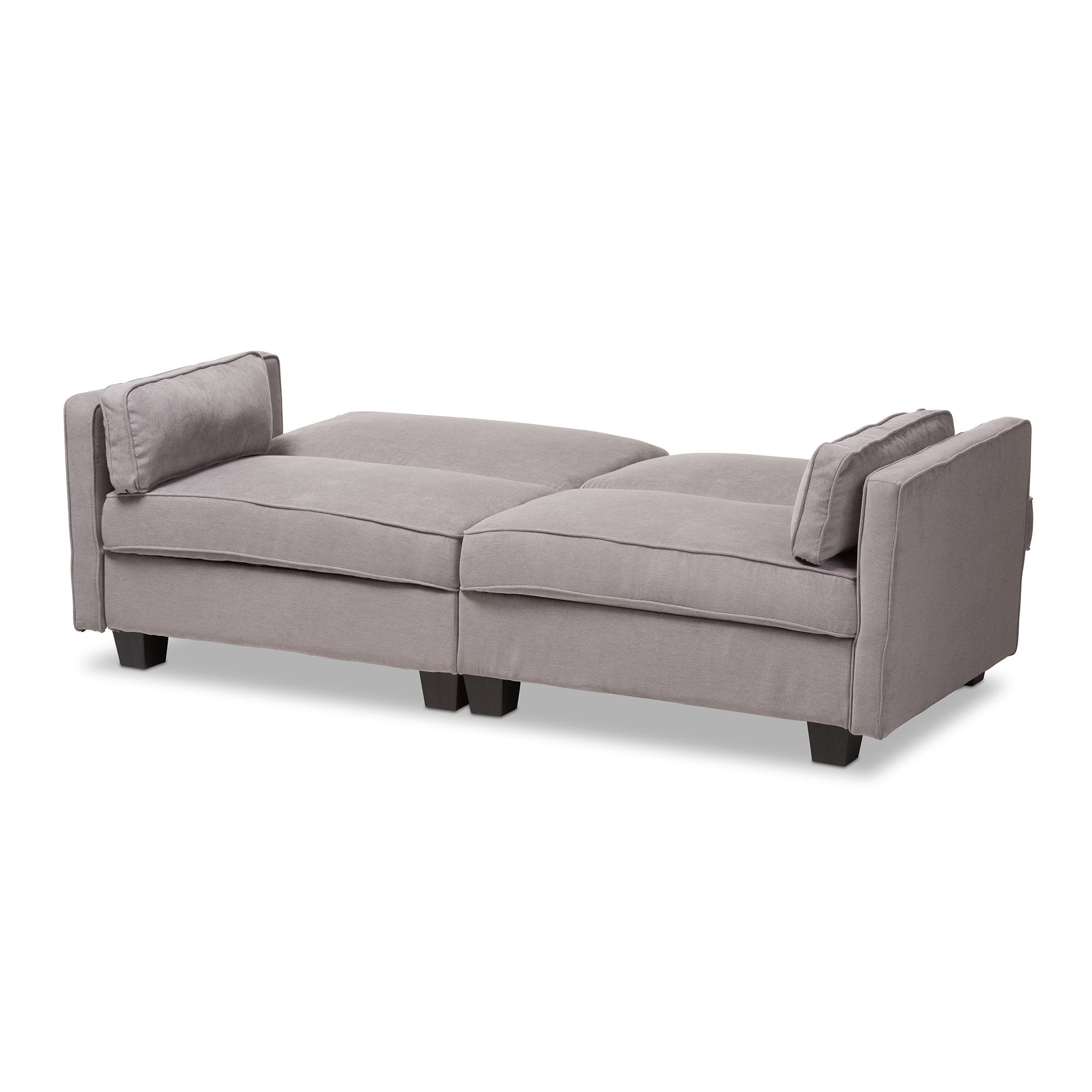 Baxton Studio Felicity Modern and Contemporary Light Gray Fabric Upholstered Sleeper Sofa