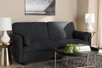 Baxton Studio Felicity Modern and Contemporary Dark Gray Fabric Upholstered Sleeper Sofa