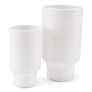 White Short Vase White