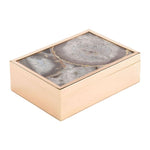 White Stone Box Lg White