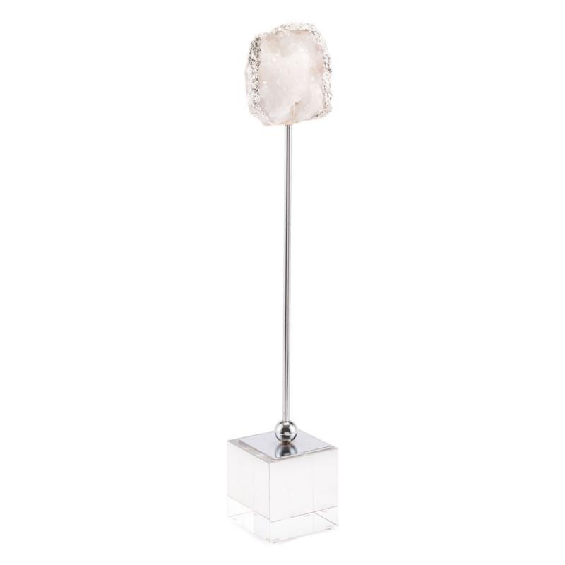 White Stone Pedestal Lg White