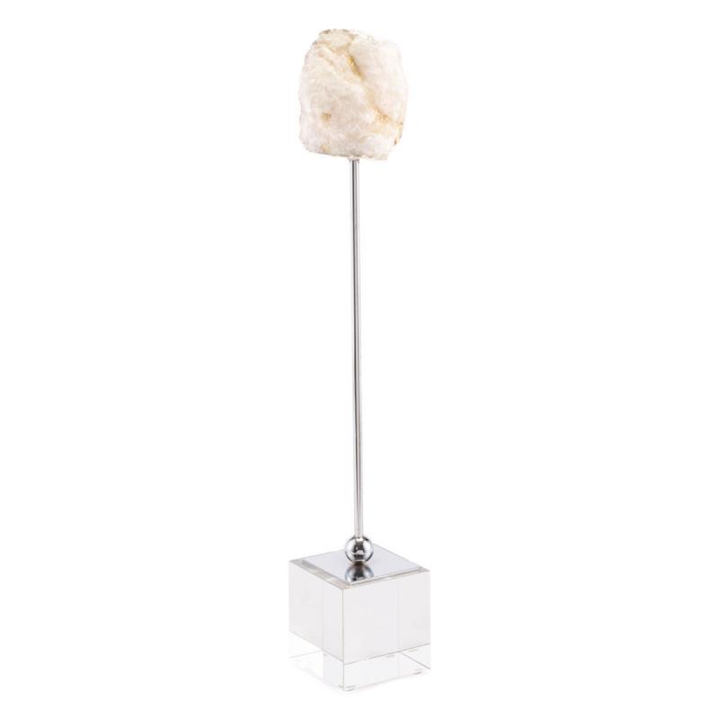 White Stone Pedestal Lg White