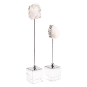 White Stone Pedestal Sm White