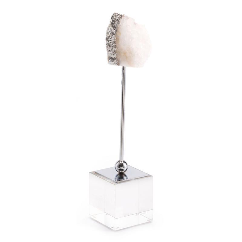 White Stone Pedestal Sm White