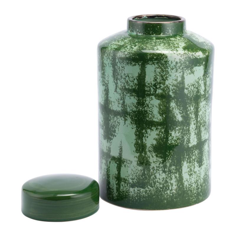 Anguri Small Temple Jar Green