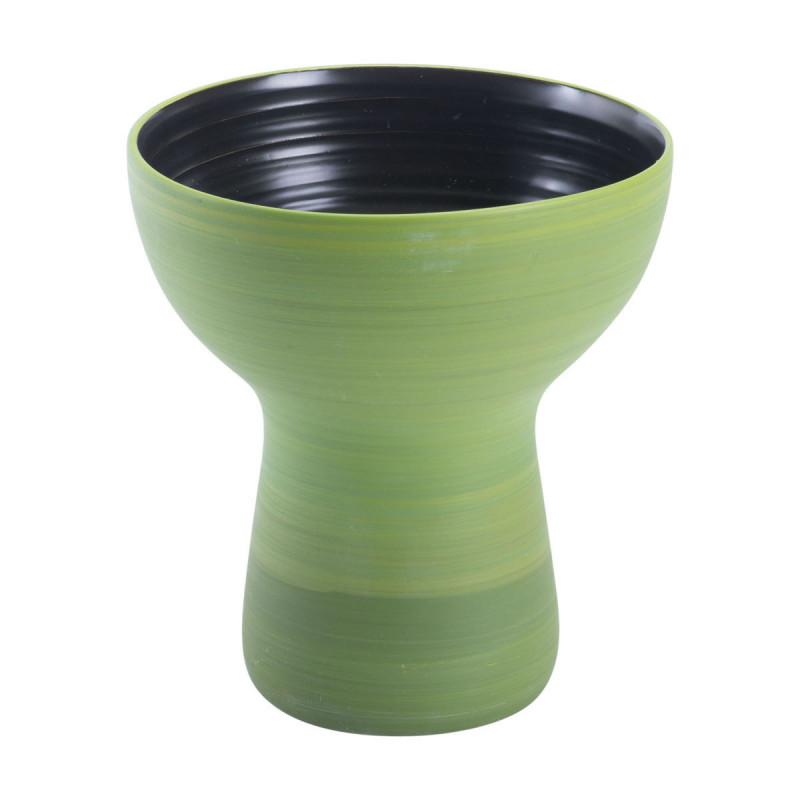 Areca Short Vase Green