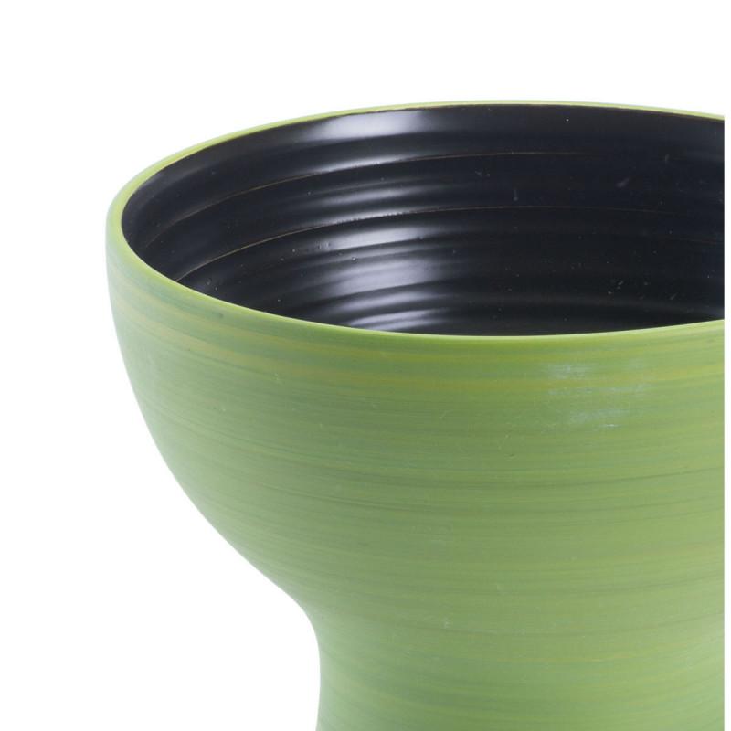 Areca Short Vase Green