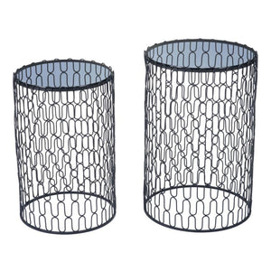 Amelia Set Of 2 Side Tables Black