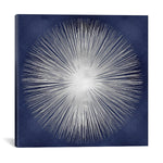 Silver Sunburst On Blue I by Abby Young Canvas Print - UNQFurniture