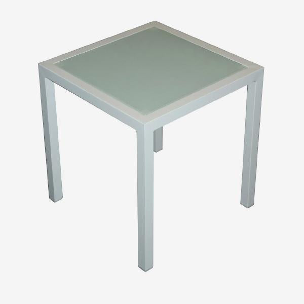 Feruci - Aruba Side Table Tempered Glass - UNQFurniture