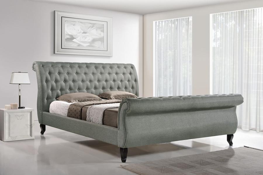 Baxton Studio Antoinette Grey Modern Platform Bed-King