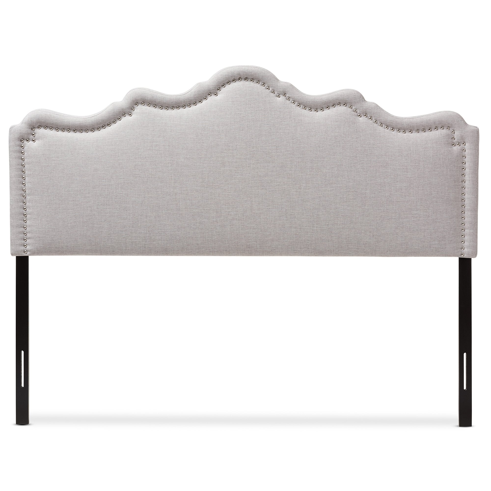 Baxton Studio Nadeen Modern and Contemporary Greyish Beige Fabric Full Size Headboard