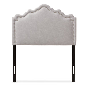 Baxton Studio Nadeen Modern and Contemporary Greyish Beige Fabric Twin Size Headboard