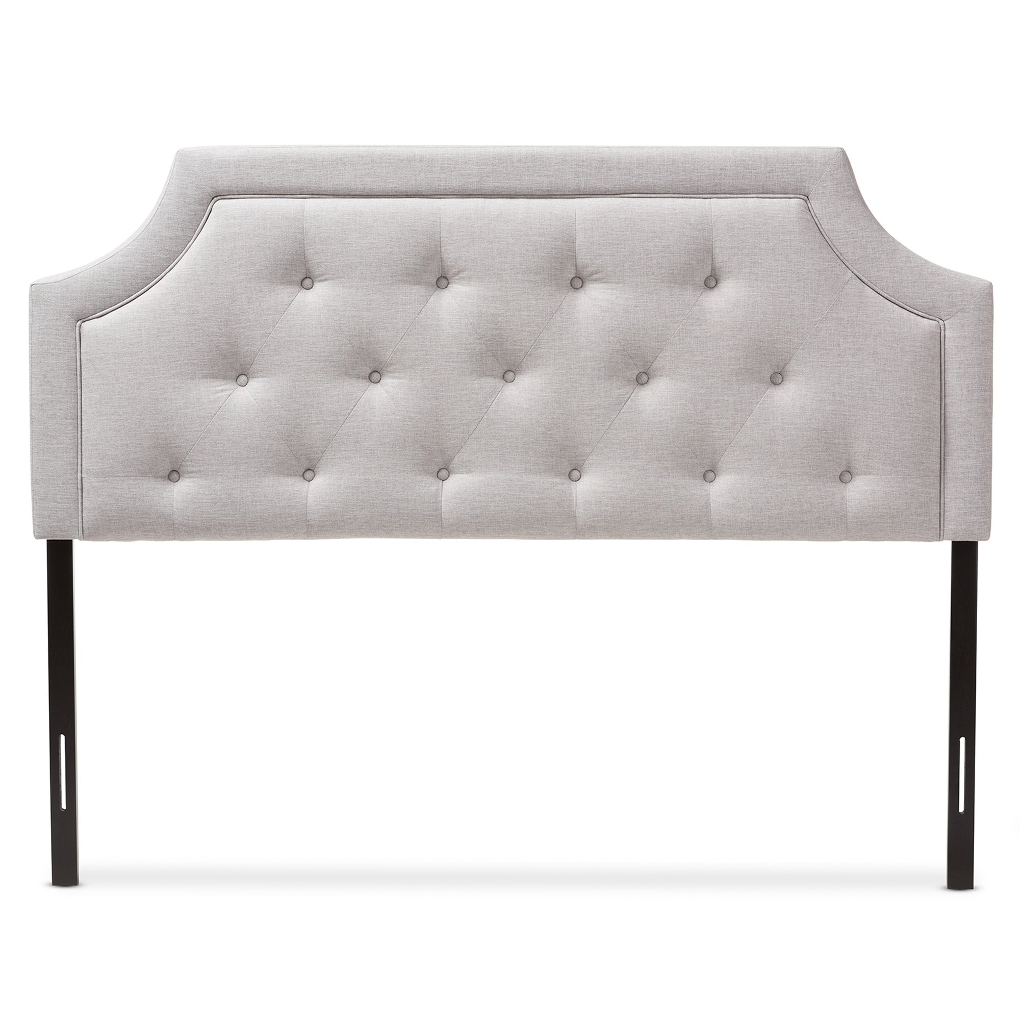 Baxton Studio Mars Modern and Contemporary Greyish Beige Fabric King Size Headboard