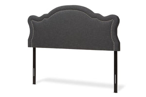 Baxton Studio Avery Modern and Contemporary Dark Grey Fabric Full Size Headboard