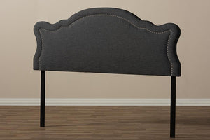 Baxton Studio Avery Modern and Contemporary Dark Grey Fabric Full Size Headboard