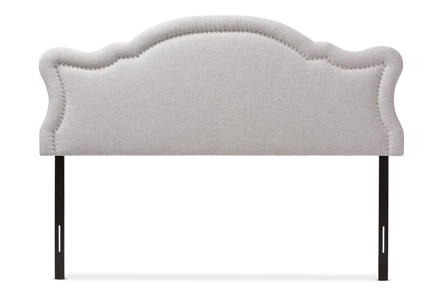 Baxton Studio Avery Modern and Contemporary Greyish Beige Fabric Full Size Headboard